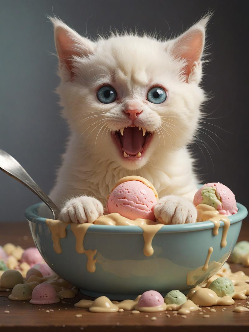 07975-2950290102-Adorable pure white kitten reimagined as ice cream in a bowl, large eyes, adorable yet terrified expression, spoon, I can t beli.png